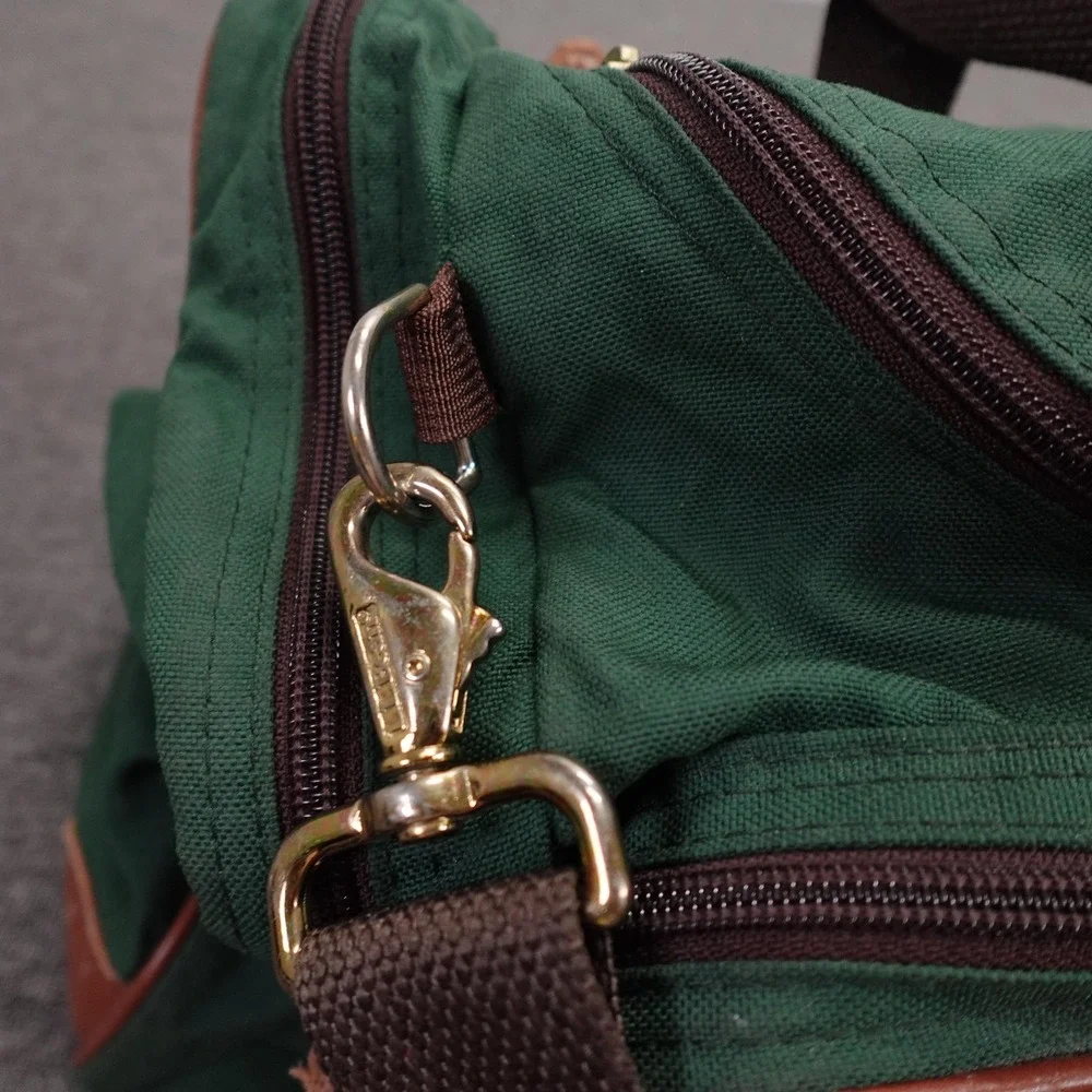 L.L. Bean Vintage Duffle Bag Green 20